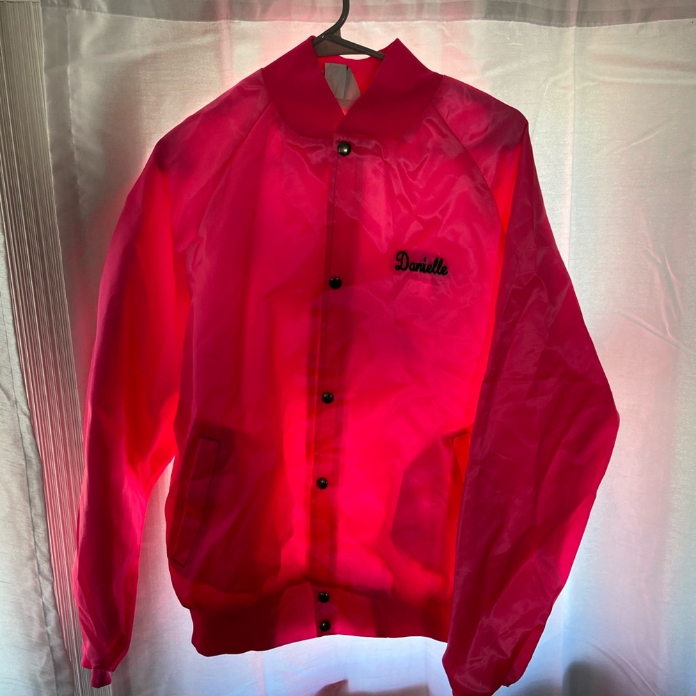 Retro thrifted windbreaker